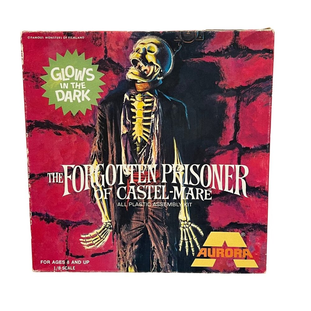Original Vintage Aurora Forgotten Prisoner Of Castel-Mare Model Kit Glows In The